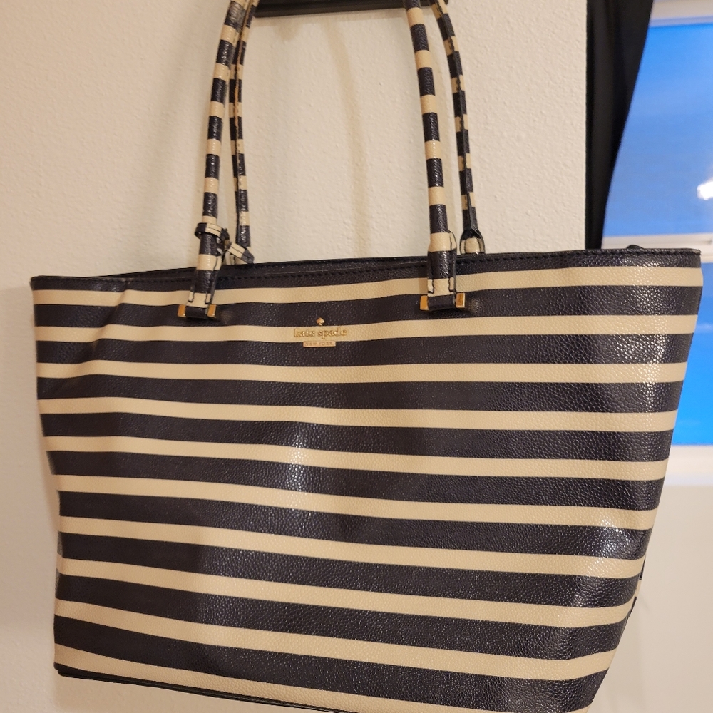 Kate Spade shoulder bag Navy blue and off white